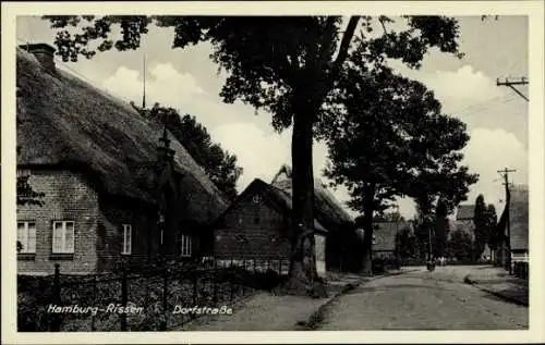 Ak Hamburg Altona Rissen, Dorfstraße