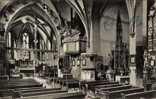 Ak Eltville am Rhein Hessen, Katholische Pfarrkirche, Innenraum