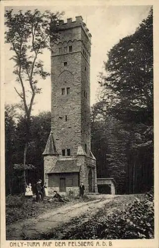 Ak Felsberg Lautertal im Odenwald, Ohly-Turm