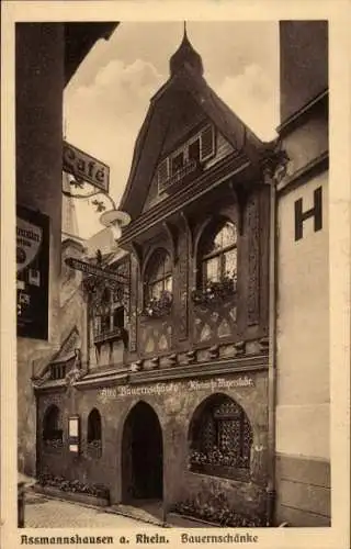 Ak Assmannshausen Rüdesheim am Rhein, Alte Bauernschänke, Bes. Alfred Prokop