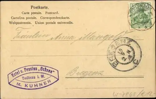 Ak Schwarzwald, Milchkühlhütte, Frau mit Kind