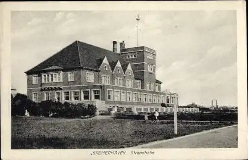 Ak Bremerhaven, Strandhalle, Totalansicht