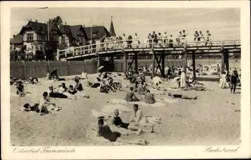 Ak Ostseebad Travemünde Lübeck, Badestrand