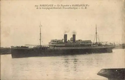 Ak Dampfer Marrakech, CGT, French Line