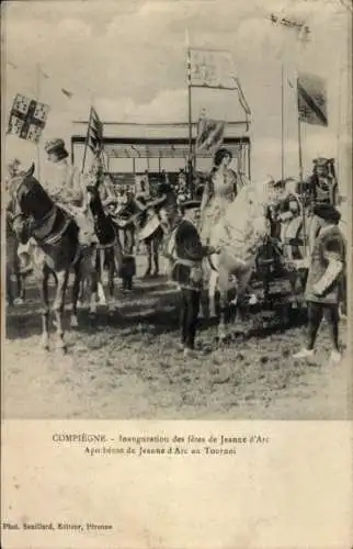 Ak Compiègne Oise, Eröffnung der Jeanne d’Arc-Feste