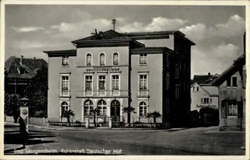 Ak Bad Mergentheim in Tauberfranken, Kuranstalt Deutscher Hof