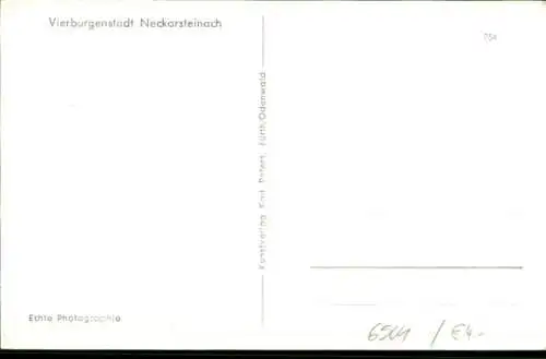 Ak Neckarsteinach in Hessen, Vorderburg, Mittelburg, Hinterburg, Schwalbennest