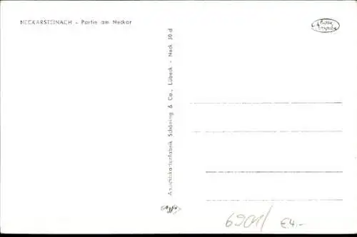Ak Neckarsteinach in Hessen, Partie am Neckar