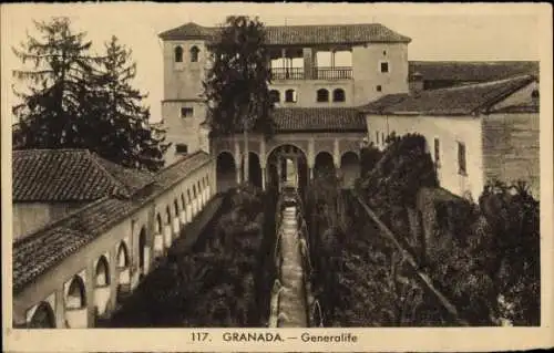 Ak Granada Andalusien Spanien, Generalife