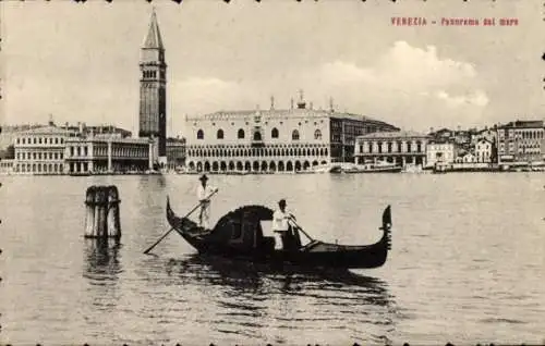 Ak Venezia Venedig Veneto, Panorama dal mare
