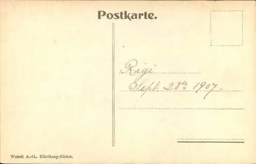 Ak Rigi Kulm Kanton Schwyz, Hotel, Zahnradbahn