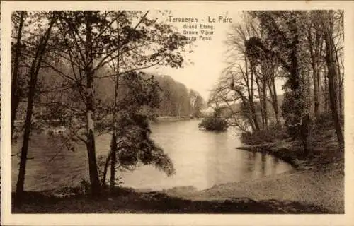 Ak Tervuren Tervueren Flämisch-Brabant-Flandern, Le Parc, Grand Etang