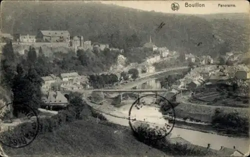 Ak Bouillon Wallonie Luxemburg, Panorama