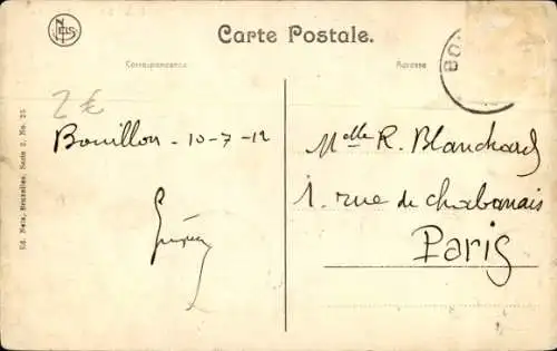 Ak Bouillon Wallonie Luxemburg, Panorama