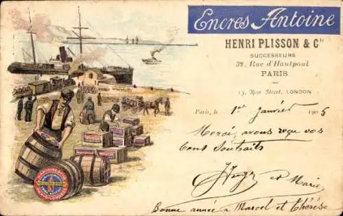 Litho Reklame, Enores Antoine, Henri Plisson & Cie, paris, Copier Tinte