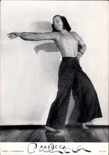 Ak Schauspieler Palucca, Autogramm, Tänzerin, Dresdner Schule