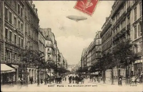Ak Paris 17., Rue Broehant