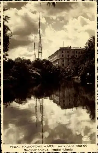 Ak Riga Lettland, Mats des Radiosenders