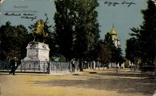 Ak București Bukarest Rumänien, Denkmal