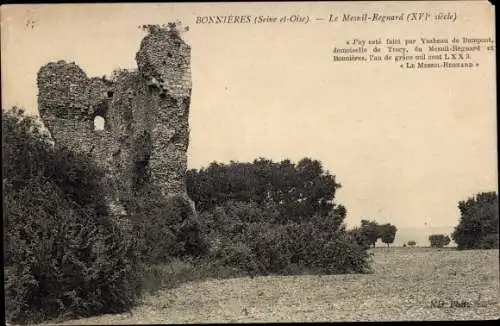 Ak Bonnières sur Seine Yvelines, Le Mesnil Renard