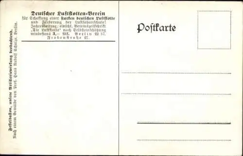 Künstler Ak Schulze, Hans Rudolf, Fesselballon der Deutschen Luftflotte im I. WK, Artillerie