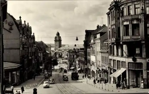 Ak Plauen im Vogtland, Bahnhofstraße