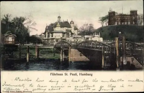 Ak Hamburg St Pauli, Neues Fährhaus