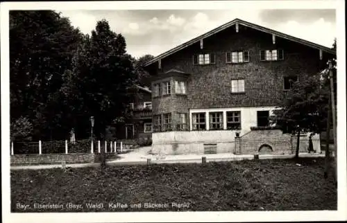 Ak Bayerisch Eisenstein im Bayrischen Wald Niederbayern, Kaffee und Bäckerei Piankl