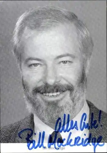 Ak Schauspieler Bill Mockridge, Portrait als Erich Schiller in Lindenstraße, Autogramm