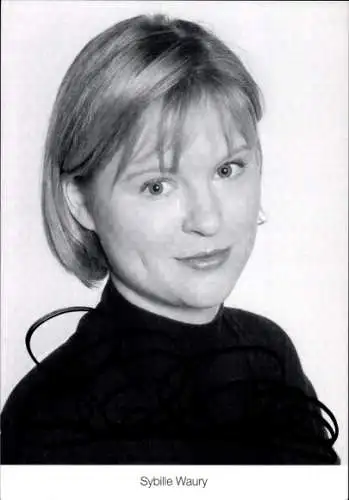 Ak Schauspielerin Sybille Waury als Tanja Schildknecht Dressler, Lindenstraße, Portrait, Autogramm