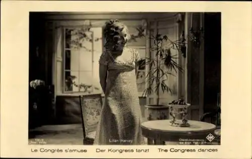 Ak Schauspielerin Lilian Harvey, Film der Kongress tanzt