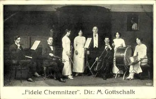 Ak Orchester Fidele Chemnitzer, Dir. M. Gottschalk
