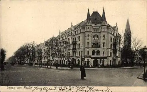 Ak Berlin Kreuzberg, Hasenheide Ecke Lehniner Straße