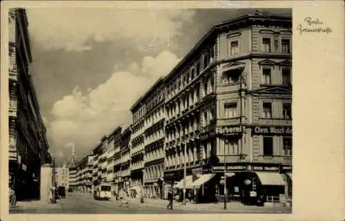 Ak Berlin Kreuzberg, Zossener Straße, Färberei, Chemische Wasch-Anstalt, Zigarrengeschäft