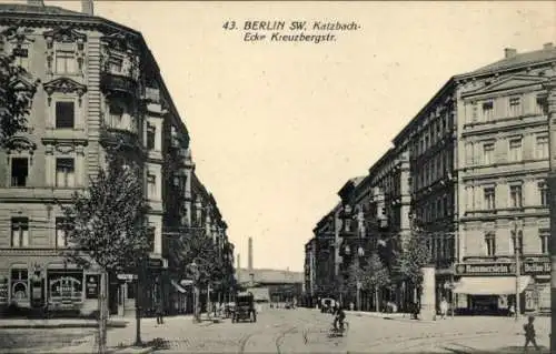 Ak Berlin Kreuzberg, Katzbachstraße Ecke Kreuzbergstraße, Geschäft Hammerstein