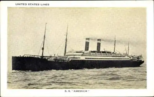Ak USL-Dampfer SS America