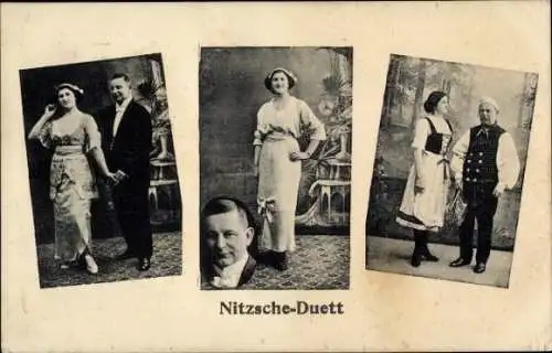 Ak Nitzsche-Duett, Sänger, Kostüme