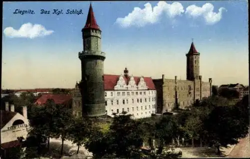 Ak Legnica Liegnitz Schlesien, Königliches Schloss