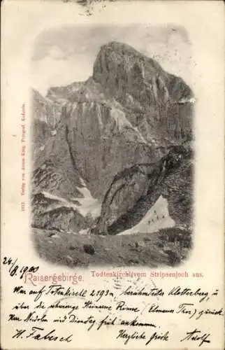 Ak Tirol, Todtenkirch vom Stripsenjoch aus