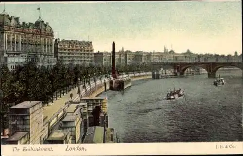 Ak London City England, Ufer