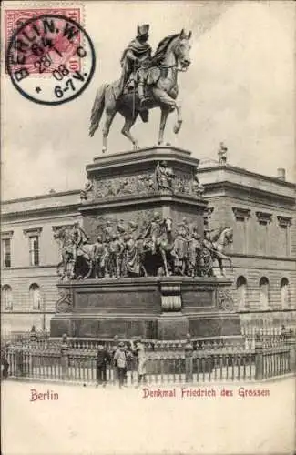 Ak Berlin Mitte, Denkmal Friedrich des Großen