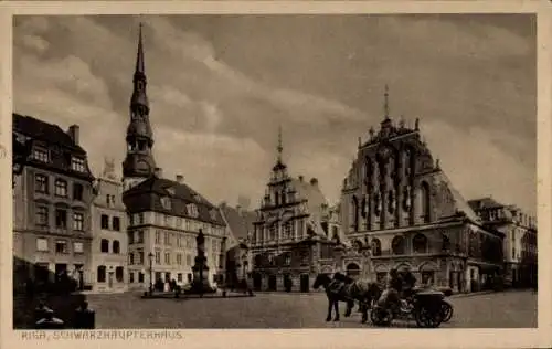 Ak Riga Lettland, Schwarzhäupterhaus