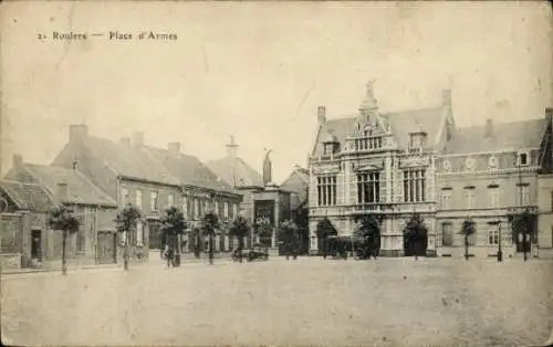 Ak Roeselare Roeselaere Rousselare Roulers Westflandern, Paradeplatz