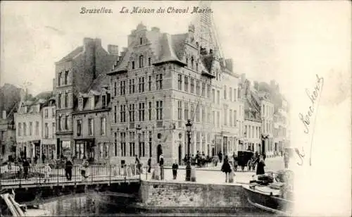 Ak Bruxelles Brüssel, La Maison du Cheval Marin
