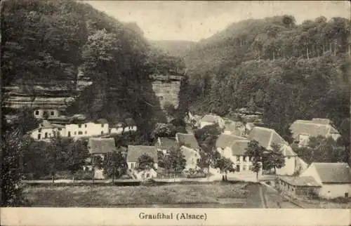 Ak Graufthal Eschbourg Eschburg Elsass Bas Rhin, Panorama