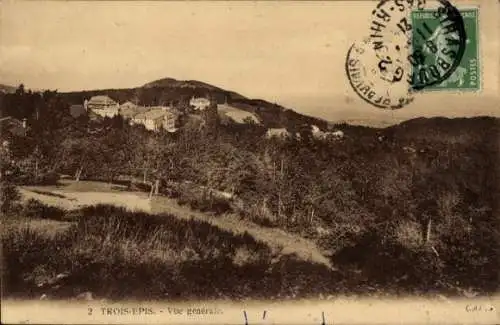 Ak Trois Épis Drei Ähren Elsass Haut Rhin, Panorama