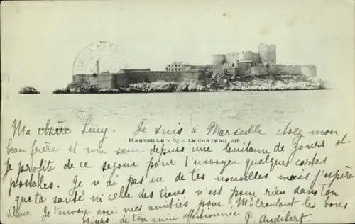 Ak Marseille Bouches du Rhône, Schloss