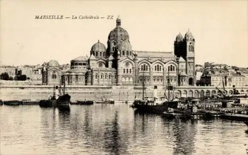 Ak Marseille Bouches du Rhône, Kathedrale