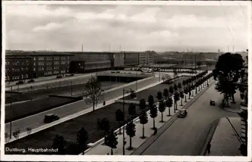 Ak Duisburg im Ruhrgebiet, Hauptbahnhof