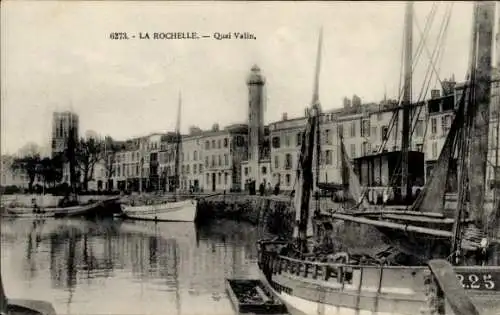 Ak La Rochelle Charente Maritime, Quai Valin